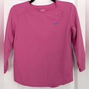 Nike FITDRY women’s Long Sleeve Shirt Color: Pink Size: S